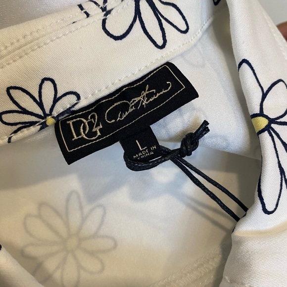 DG2 By Diane Gilman short sleeve denim jacket NWT Size L - Picture 8 of 11